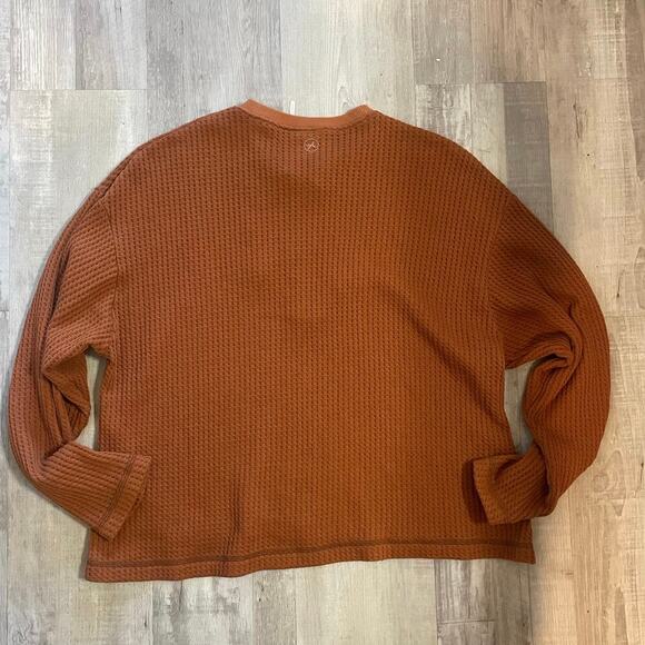 Out From Under Waffle Lace Up Front Boxy Henley from Urban Outfitters size Small - Picture 12 of 14